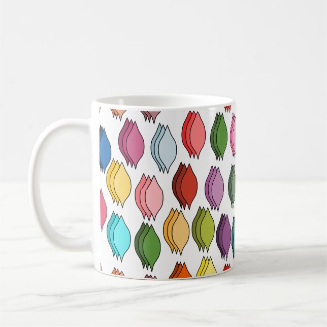 Larger Coloured Leaves  Coffee Mug (Left)