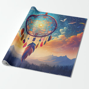 Larger than Life, Mountains and Dreamcatchers Wrapping Paper