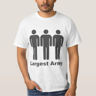 Largest Army Grey T-Shirt