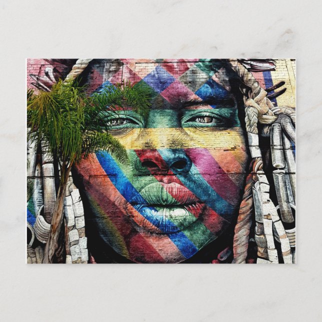 Largest Street Mural (Brazil) Postcard (Front)