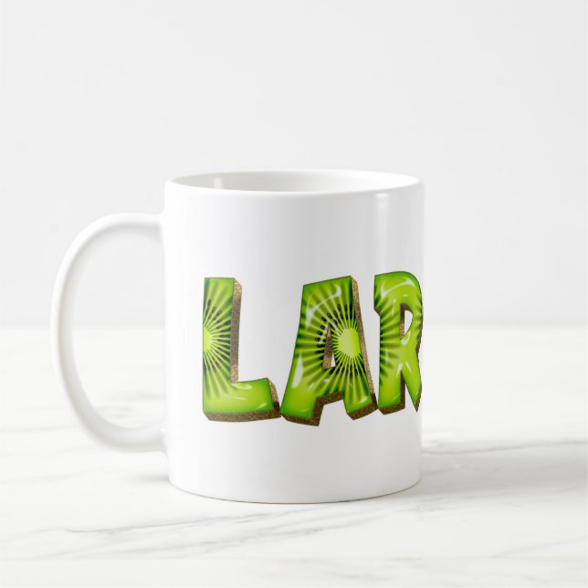 Larissa Name Kiwi Style Cup Teacup Coffee Cup (Left)