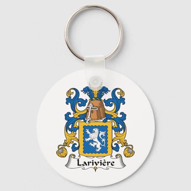 Lariviere Family Crest Key Ring (Front)