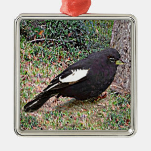 Lark Bunting (Colorado) Metal Ornament