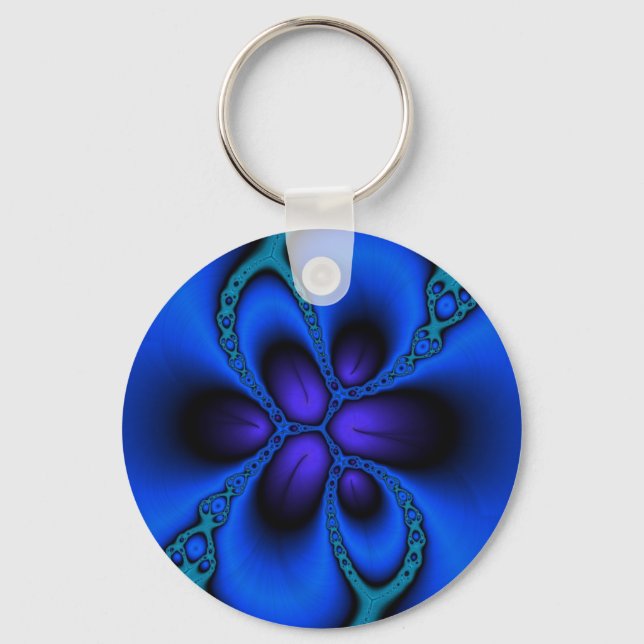 Larkspur Fractal Key Ring (Front)