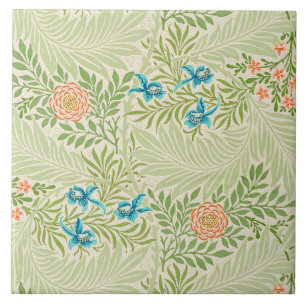 Larkspur Pattern (by William Morris) Ceramic Tile