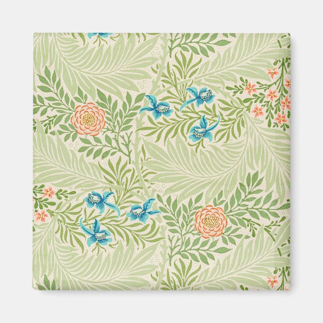 Larkspur Pattern (by William Morris) Magnet (Front)