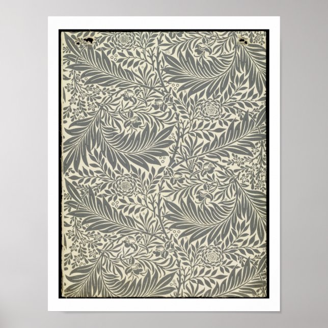 Larkspur, wallpaper design, 1872 poster (Front)