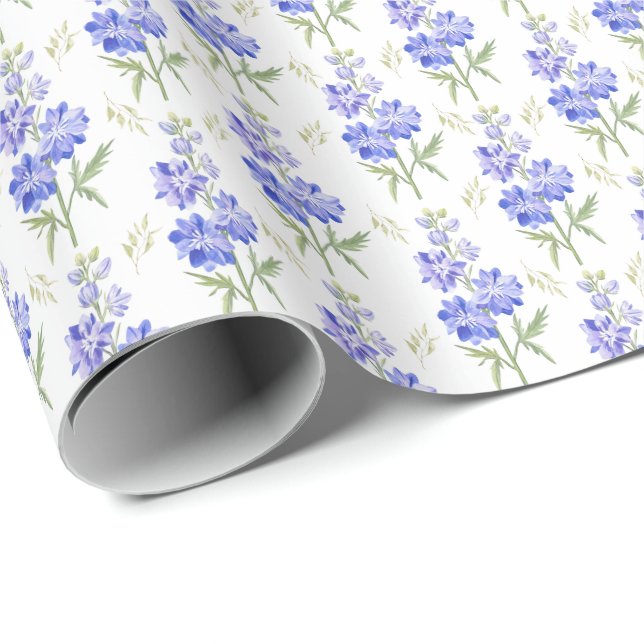 Larkspur Wrapping Paper (Roll Corner)