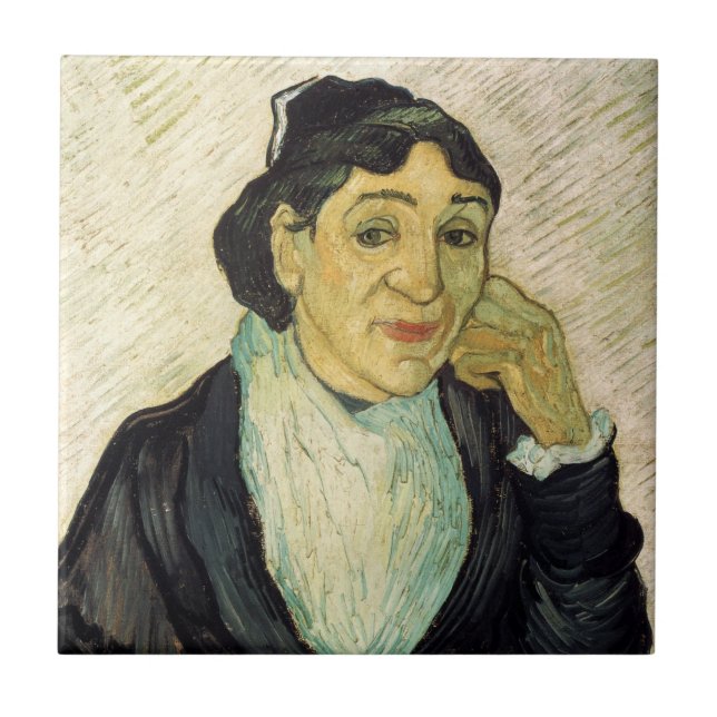 L'Arlesienne (Madame Ginoux) by Vincent van Gogh Ceramic Tile (Front)