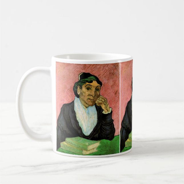 L'Arlesienne (Madame Ginoux) by Vincent van Gogh Coffee Mug (Left)