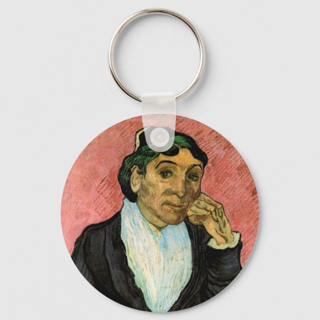 L'Arlesienne (Madame Ginoux) by Vincent van Gogh Key Ring (Front)