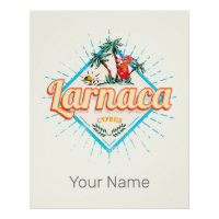 Larnaca Cyprus Retro Cocktail Vintage Sunset