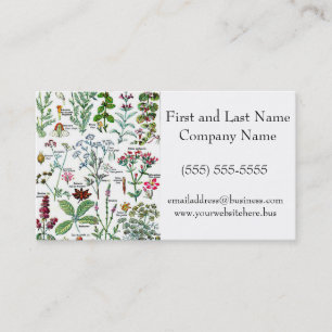 Larousse Digestive Plants Nature Garden Art  Business Card