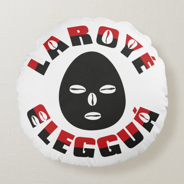 Laroyé Elegguá Round Cushion (Front)