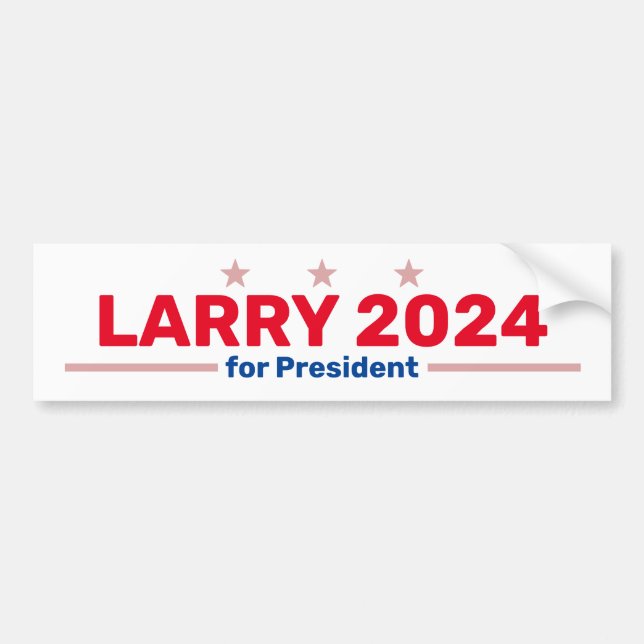 Larry 2024 bumper sticker (Front)