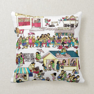 Larry Alcala's Slice of Life Cushion