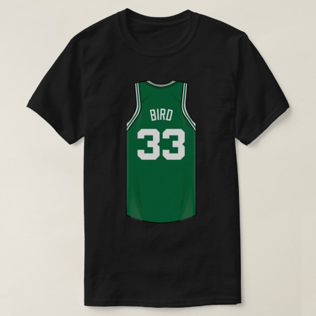 Larry Bird Jersey Cap T-Shirt (Design Front)