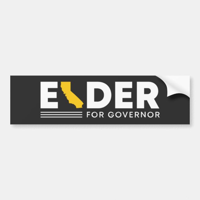 Larry Elder for California Governor  Bumper Sticker (Front)