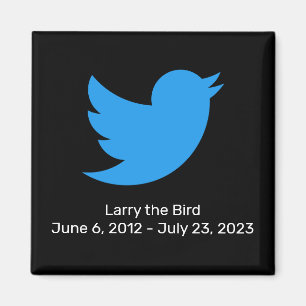 Larry the Bird Twitter retirement Magnet