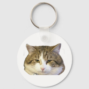 Larry the Downing Street Cat Face Key Ring