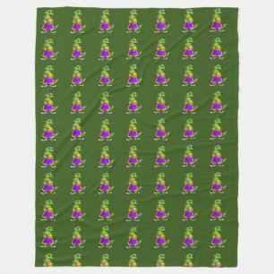 Larry the Lizard Basketball Star Fleece Blanket