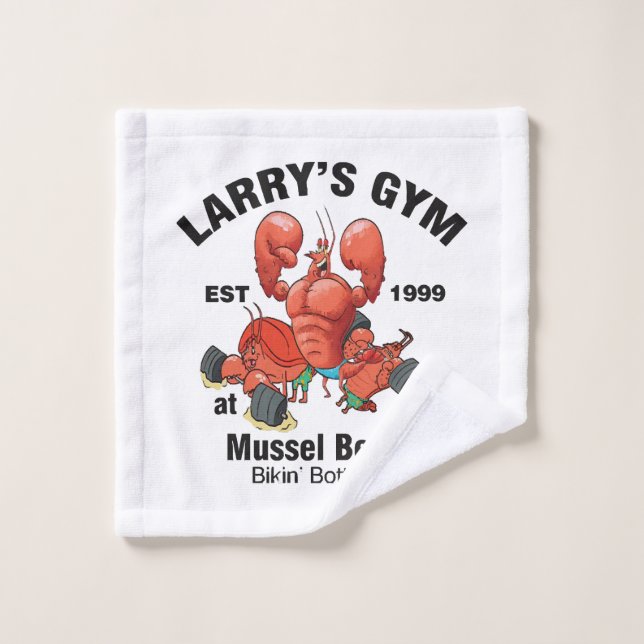 Larry's Gym At Mussel Beach Wash Cloth (Wash Cloth)