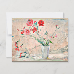 Larsson - Carnations and Poppies Card