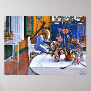 Larsson: Interior with a Cactus Poster