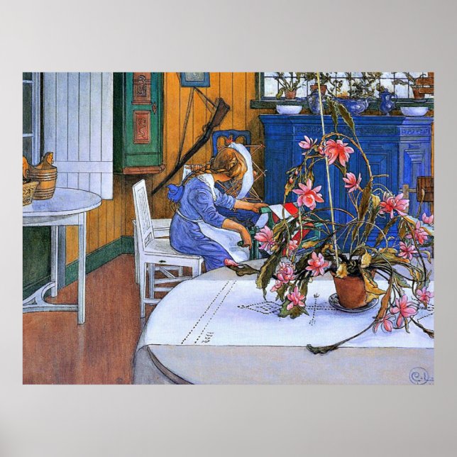 Larsson - Interior with a Cactus Poster (Front)