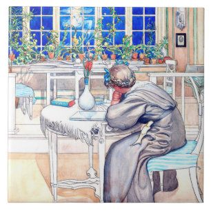 Larsson - On the Eve of the Trip to England Ceramic Tile