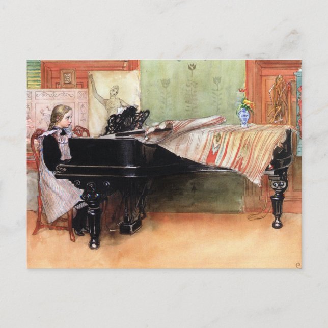 Larsson: Playing Scales, Postcard (Front)