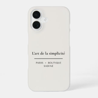 L'art de la Simplicité Ivory iPhone Case