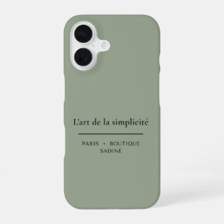 L'art de la Simplicité Sage Green iPhone Case