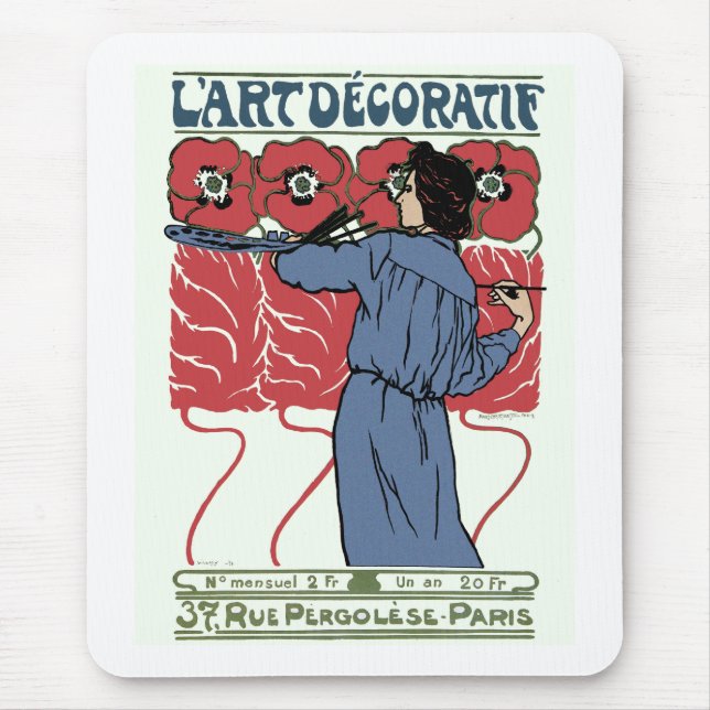 L'Art Decoratif Mouse Pad (Front)
