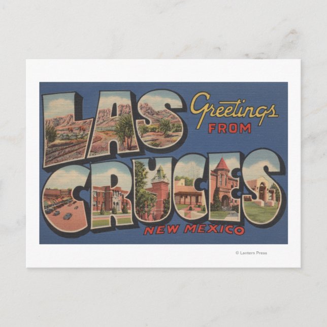Las Cruces, New Mexico - Large Letter Scenes Postcard (Front)