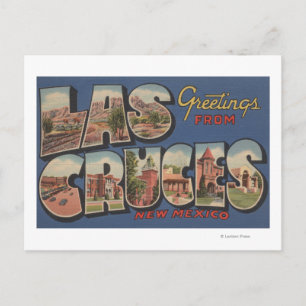 Las Cruces, New Mexico - Large Letter Scenes Postcard