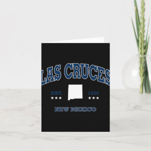 Las Cruces New Mexico Nm Throwback Navy Vintage At Card