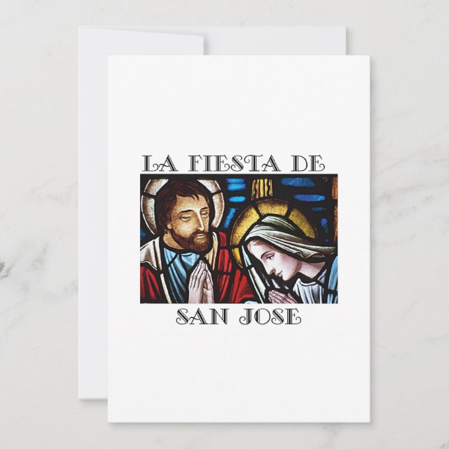 Las Fiesta de San Jose Greeting Card St. Joseph's  (Front)