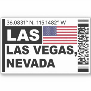 LAS Las Vegas Boarding Pass - Nevada Travel