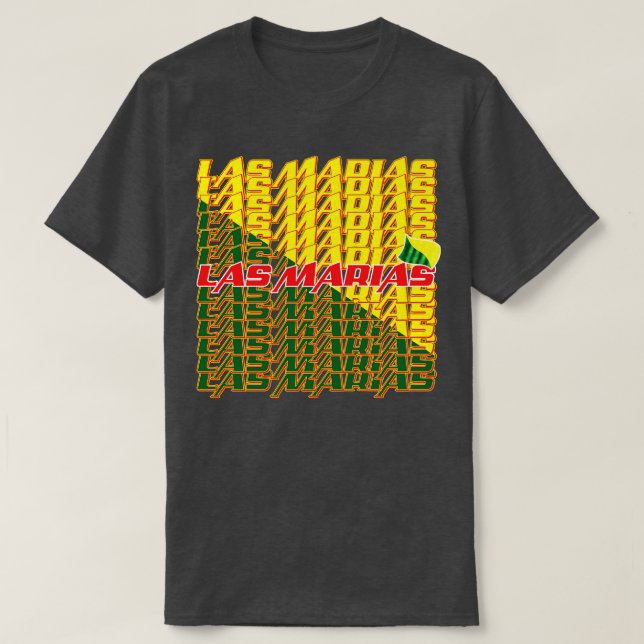 Las Marias Cascade text 2 T-Shirt (Design Front)