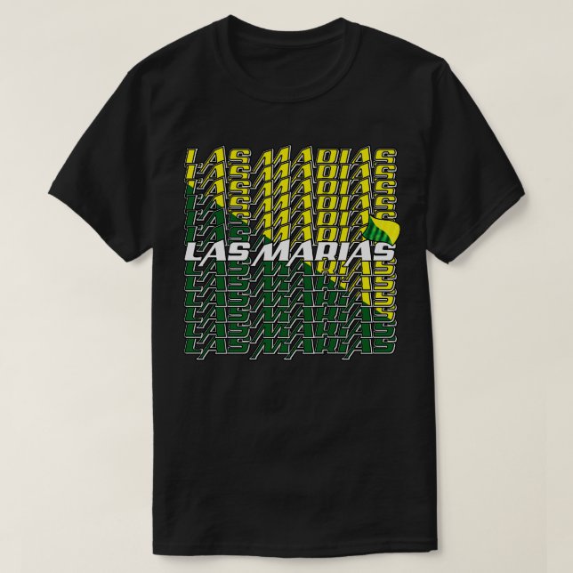 Las Marias Cascade text 3 T-Shirt (Design Front)