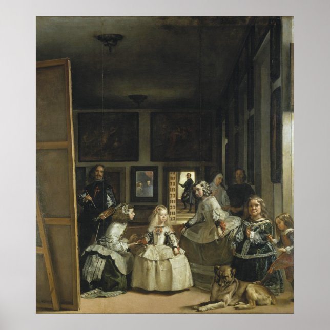 Las Meninas by Diego Velazquez Poster (Front)
