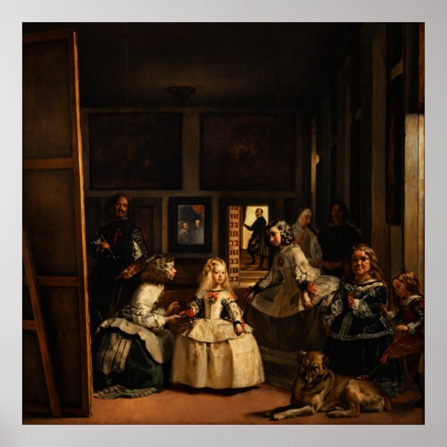 Las Meninas by Diego Velazquez Poster (Front)