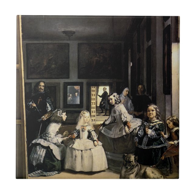 Las Meninas by Velasquez Ceramic Tile (Front)