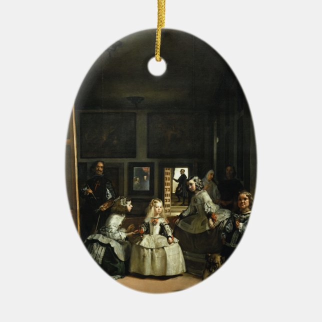 Las Meninas Diego Velázquez Fine Art Ceramic Tree Decoration (Front)