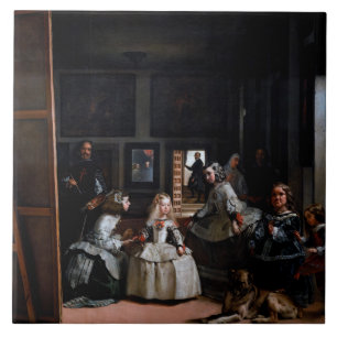 Las Meninas, The Maids of Honour, Diego Velazquez Ceramic Tile