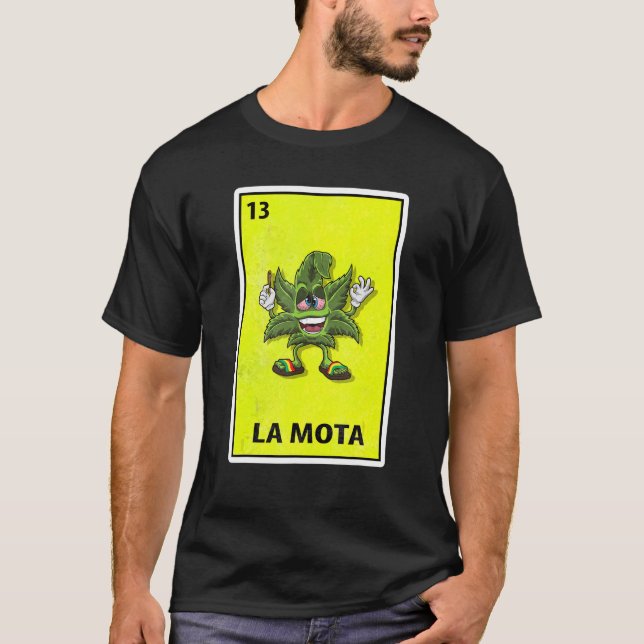 Las Motas Mexican Parody Lottery T-Shirt (Front)