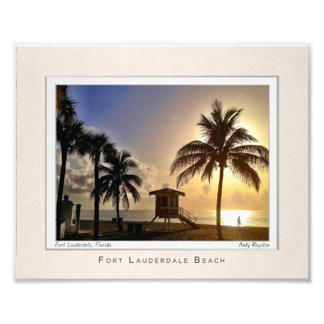 Las Olas by the Beach Photo Print (Front)
