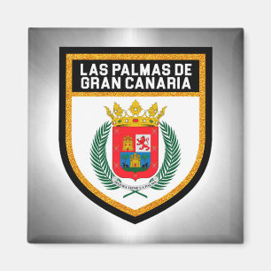 Las Palmas de Gran Canaria Flag Magnet
