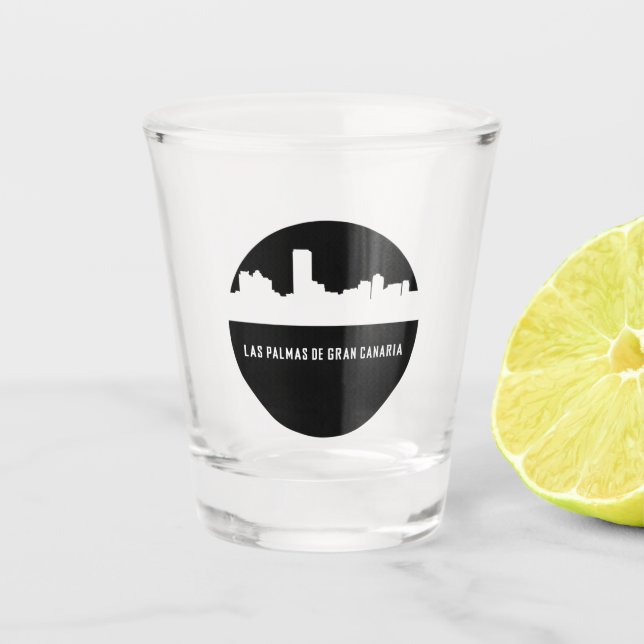 Las Palmas de Gran Canaria Shot Glass (Front)